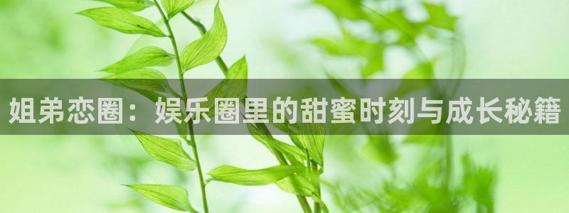 彩神vii官方：姐弟恋圈：娱乐圈里的甜蜜时刻与成长秘籍